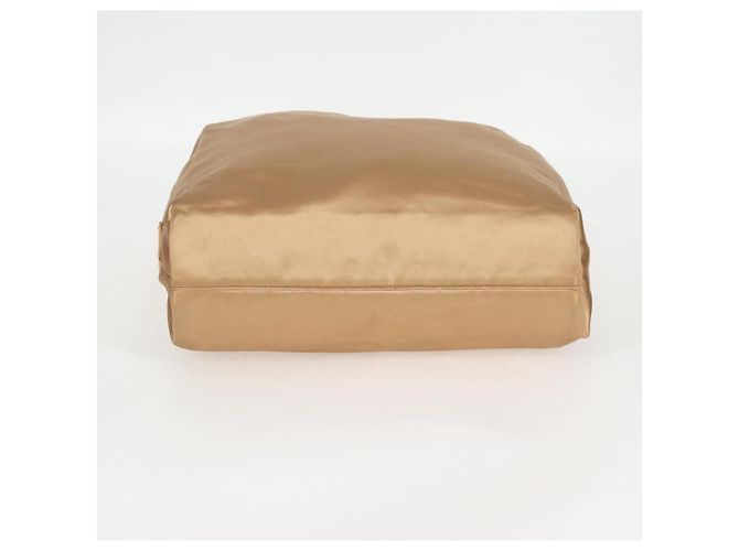 Tote PRADA Kettentasche Satin Gold Auth 129815 Golden - Ansicht 11