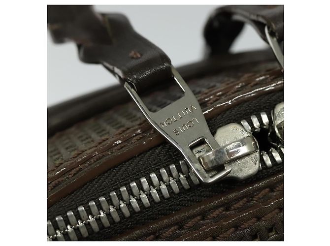 LOUIS VUITTON Pelle Bequia Borsa Documenti Verticale Marrone Scuro LV Auth 129732 - vista 10