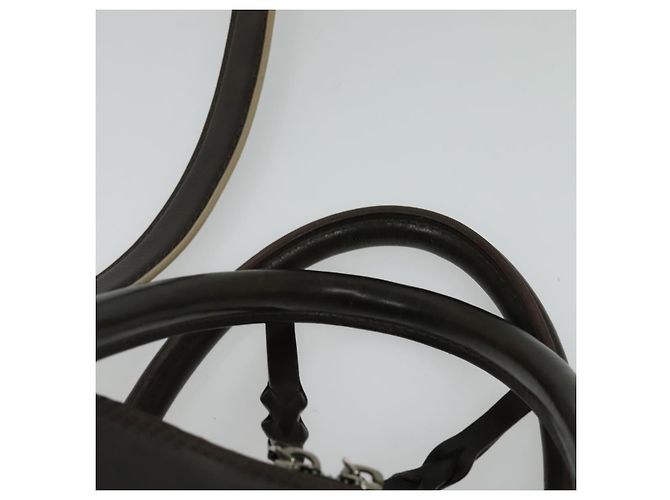 LOUIS VUITTON Pelle Bequia Borsa Documenti Verticale Marrone Scuro LV Auth 129732 - vista 14