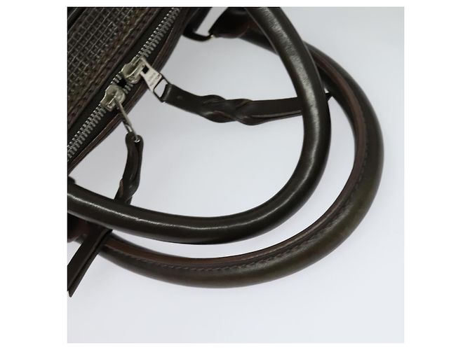 LOUIS VUITTON Pelle Bequia Borsa Documenti Verticale Marrone Scuro LV Auth 129732 - vista 7