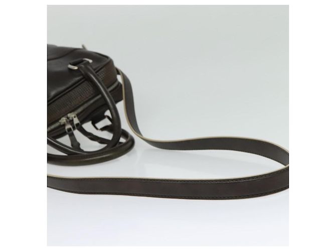 LOUIS VUITTON Pelle Bequia Borsa Documenti Verticale Marrone Scuro LV Auth 129732 - vista 8