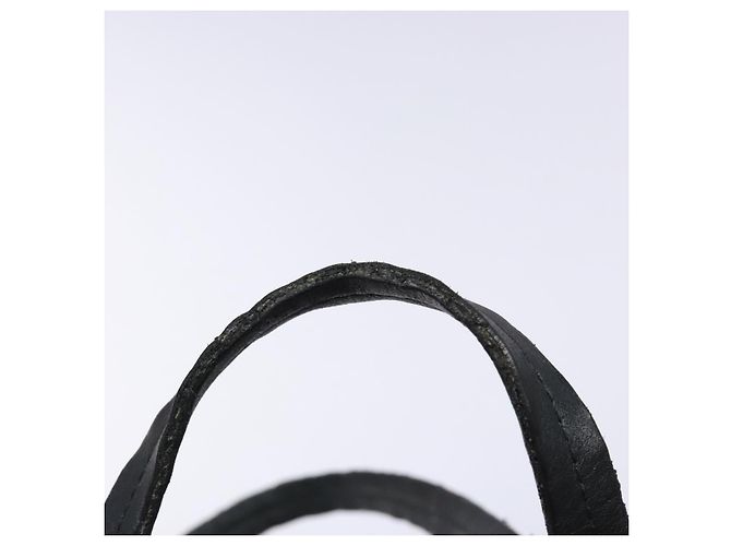 Borsa Tote Gancini in pelle nera e argento di Salvatore Ferragamo Auth bs28720 Nero - vista 15