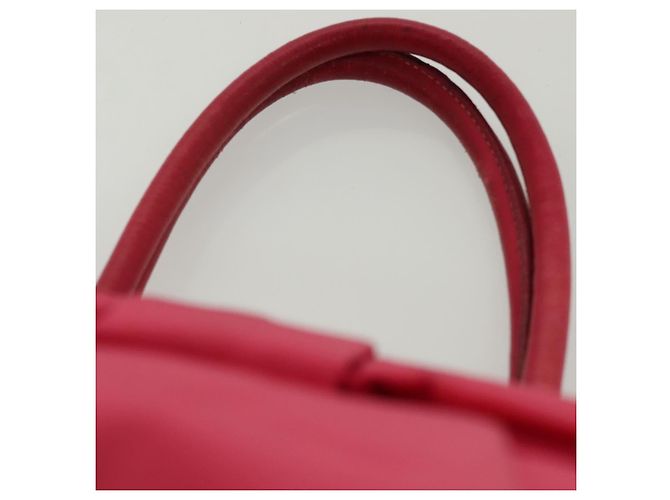 PRADA Borsa a mano in nylon rosa oro Auth 139304 D'oro - vista 8