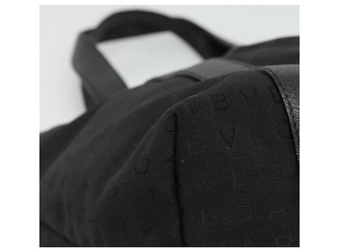 Bulgari Borsa Tote BVLGARI Logo Mania in tela nera e argento autentica bs28748 - vista 14