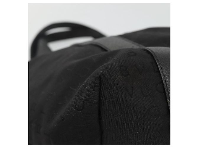 Bulgari Borsa Tote BVLGARI Logo Mania in tela nera e argento autentica bs28748 - vista 16