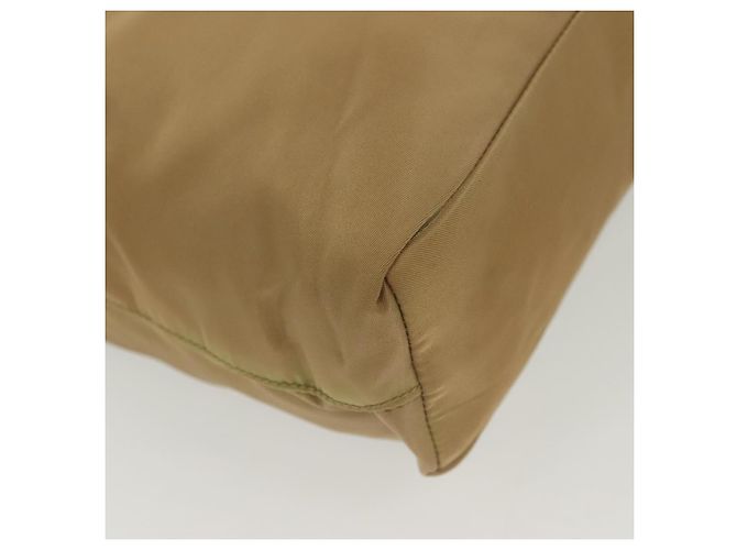 PRADA Tote Tasche Nylon Beige Silber Auth bs28686 - Ansicht 15