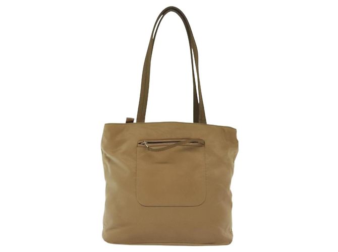 PRADA Tote Tasche Nylon Beige Silber Auth bs28686 - Ansicht 2