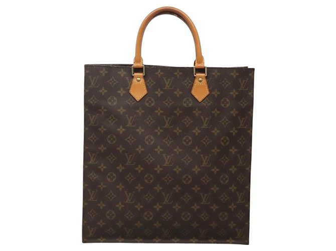 LOUIS VUITTON Borsa Sac Plat Monogram M51140 LV Auth 138699 Monogramma - vista 13