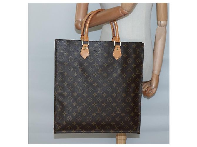 LOUIS VUITTON Borsa Sac Plat Monogram M51140 LV Auth 138699 Monogramma - vista 19