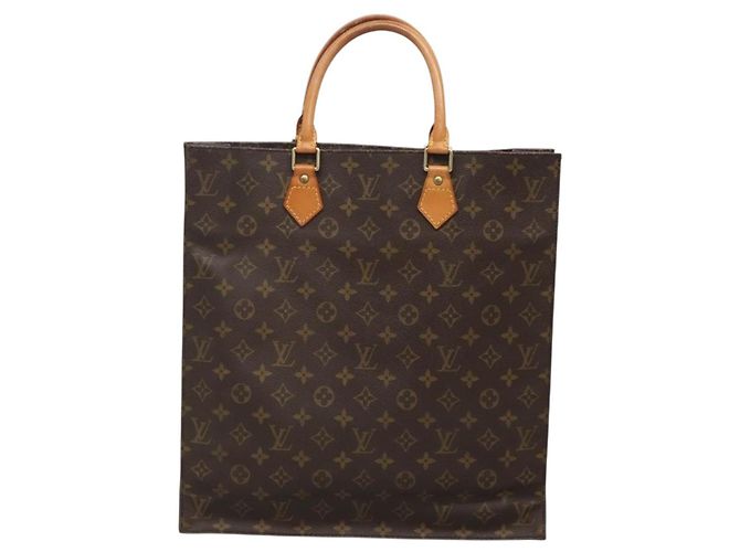 LOUIS VUITTON Borsa Sac Plat Monogram M51140 LV Auth 138699 Monogramma - vista 2