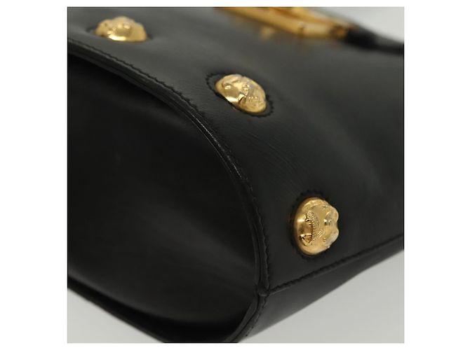 Borsa a mano Salvatore Ferragamo in pelle nera e oro Auth 139277 Nero D'oro - vista 11