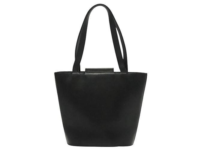 Borsa a mano Salvatore Ferragamo in pelle nera e oro Auth 139277 Nero D'oro - vista 3