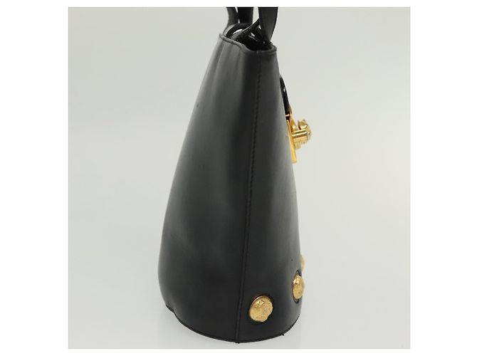 Borsa a mano Salvatore Ferragamo in pelle nera e oro Auth 139277 Nero D'oro - vista 5