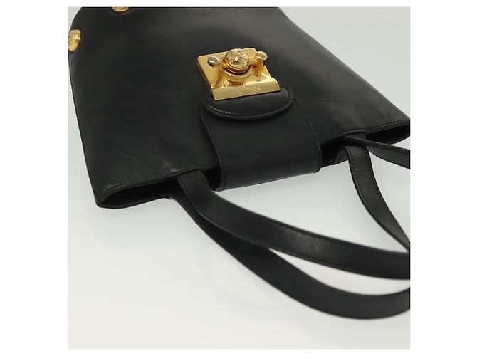 Borsa a mano Salvatore Ferragamo in pelle nera e oro Auth 139277 Nero D'oro - vista 6