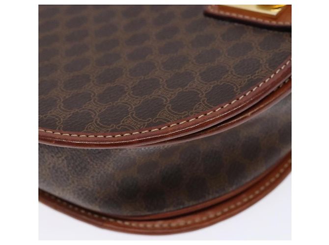 Céline Borsa a spalla in tela Macadam CELINE in pelle PVC marrone oro Auth 138815 D'oro - vista 11