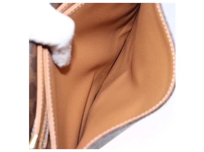 Céline Borsa a spalla in tela Macadam CELINE in pelle PVC marrone oro Auth 138815 D'oro - vista 22