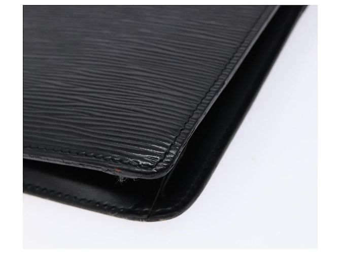 LOUIS VUITTON Epi Pochette Uomo Borsa Clutch Nera M52522 LV Auth 139251 Nero - vista 15