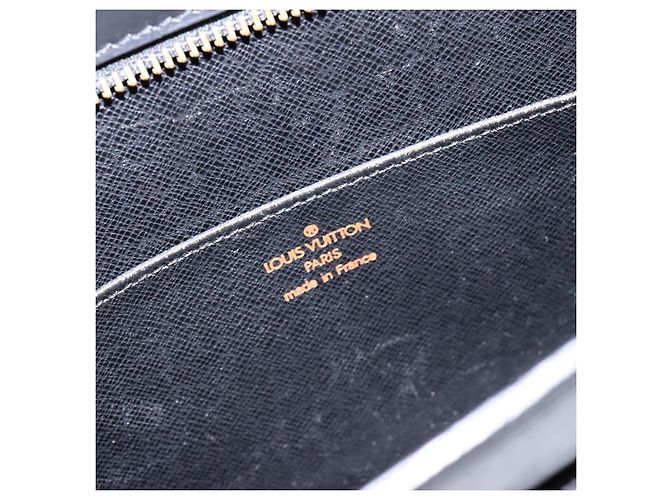LOUIS VUITTON Epi Pochette Uomo Borsa Clutch Nera M52522 LV Auth 139251 Nero - vista 17