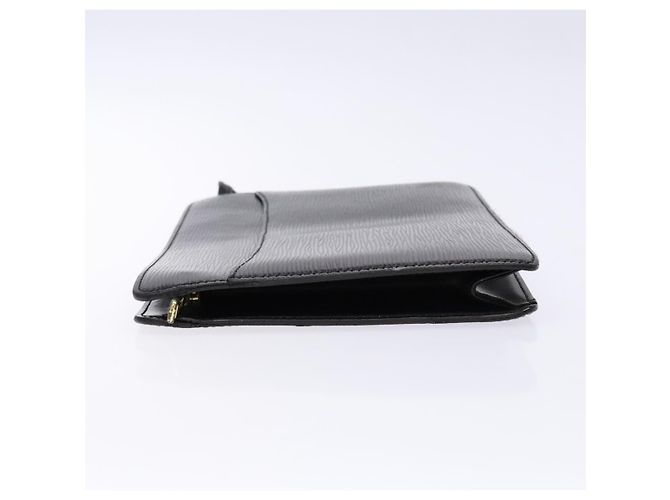 LOUIS VUITTON Epi Pochette Uomo Borsa Clutch Nera M52522 LV Auth 139251 Nero - vista 4