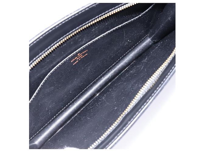 LOUIS VUITTON Epi Pochette Uomo Borsa Clutch Nera M52522 LV Auth 139251 Nero - vista 9