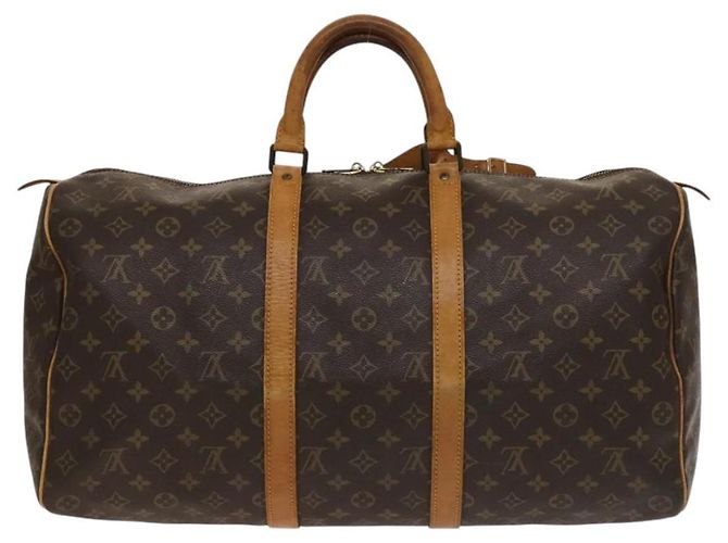 LOUIS VUITTON Borsa Boston Monogram Keepall 50 M41426 LV Auth 137095 Monogramma - vista 2
