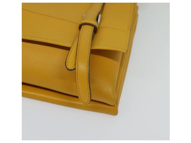 PRADA Schultertasche Gelb Silber Auth 138192 - Ansicht 14