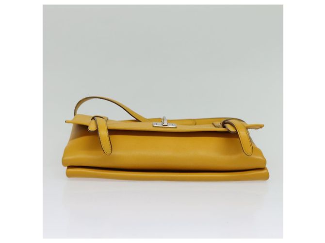PRADA Schultertasche Gelb Silber Auth 138192 - Ansicht 5