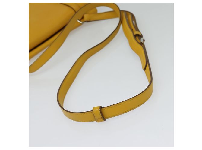 PRADA Schultertasche Gelb Silber Auth 138192 - Ansicht 7
