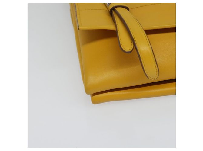 PRADA Schultertasche Gelb Silber Auth 138192 - Ansicht 9
