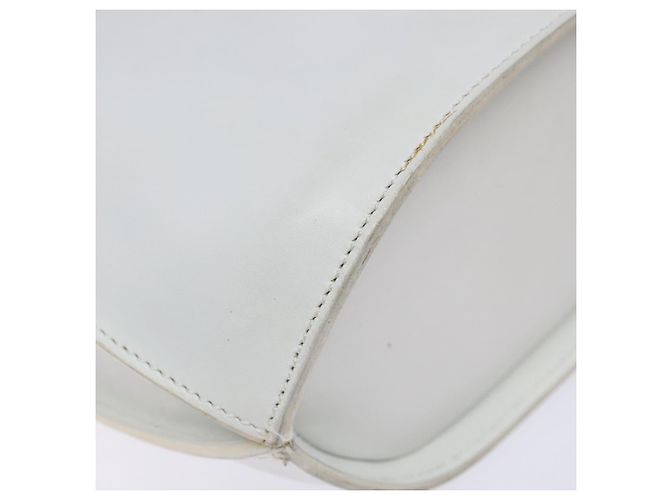 Céline Borsa a Spalla CELINE in Pelle Oro Bianco Auth 138388 D'oro - vista 11
