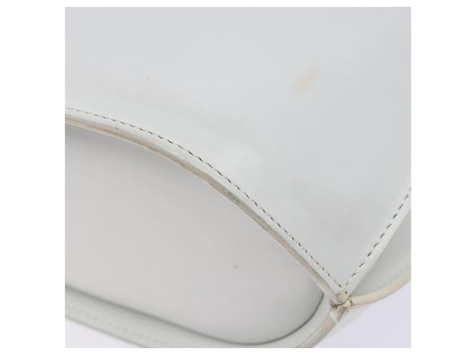 Céline Borsa a Spalla CELINE in Pelle Oro Bianco Auth 138388 D'oro - vista 12