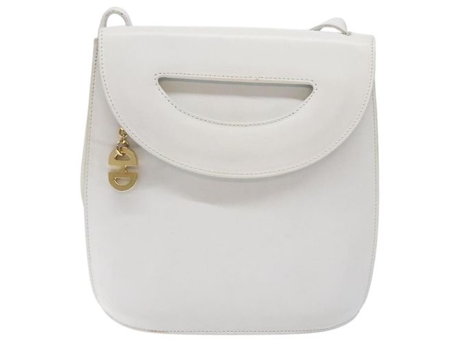 Céline Borsa a Spalla CELINE in Pelle Oro Bianco Auth 138388 D'oro - vista 2