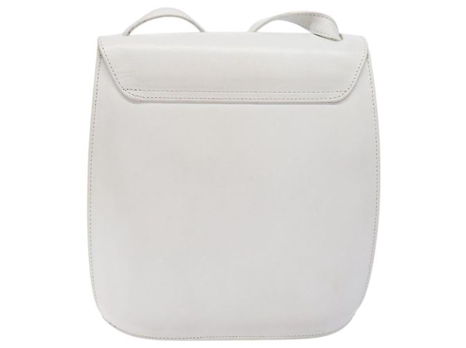 Céline Borsa a Spalla CELINE in Pelle Oro Bianco Auth 138388 D'oro - vista 3
