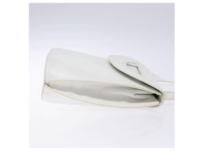 Céline Borsa a Spalla CELINE in Pelle Oro Bianco Auth 138388 D'oro - vista 4