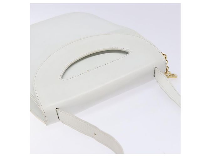 Céline Borsa a Spalla CELINE in Pelle Oro Bianco Auth 138388 D'oro - vista 6