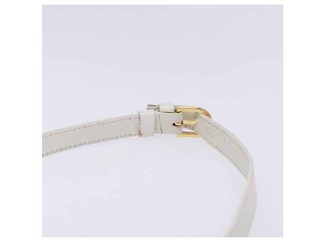 Céline Borsa a Spalla CELINE in Pelle Oro Bianco Auth 138388 D'oro - vista 8