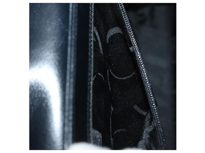 Borsa a mano in pelle Gancini Salvatore Ferragamo 2 in 1 Nero Oro Auth 136400 - vista 26
