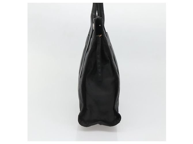 Borsa Tote Prada in Nylon Nero Argento Auth 139452 - vista 3