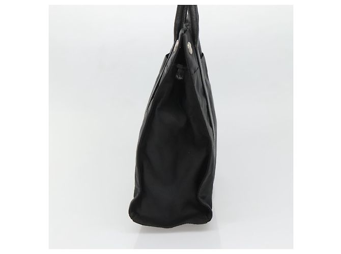 Borsa Tote Prada in Nylon Nero Argento Auth 139452 - vista 4