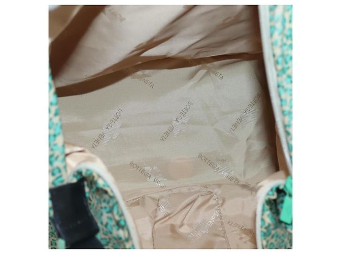 Autre Marque Borsa a spalla in nylon verde Auth sw1158 di BOTTEGA VENETA - vista 11