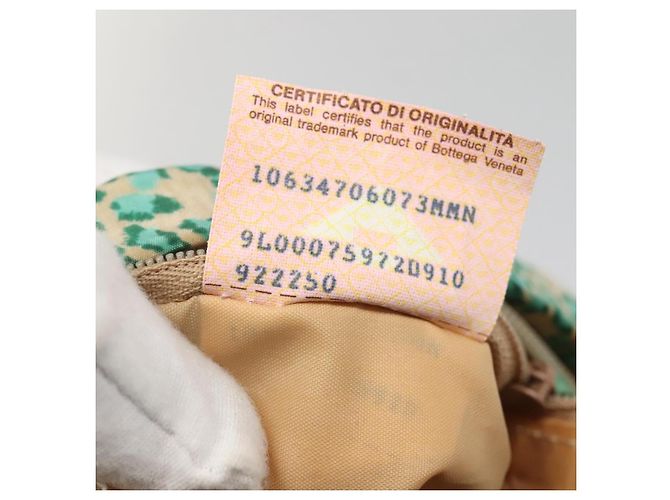 Autre Marque Borsa a spalla in nylon verde Auth sw1158 di BOTTEGA VENETA - vista 12