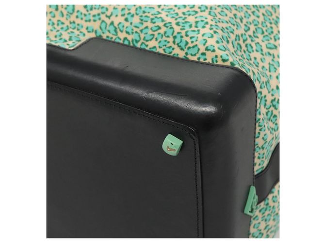 Autre Marque Borsa a spalla in nylon verde Auth sw1158 di BOTTEGA VENETA - vista 14