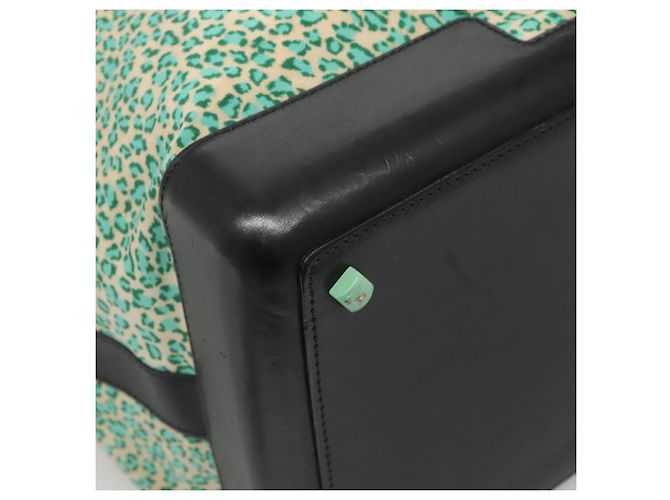 Autre Marque Borsa a spalla in nylon verde Auth sw1158 di BOTTEGA VENETA - vista 15