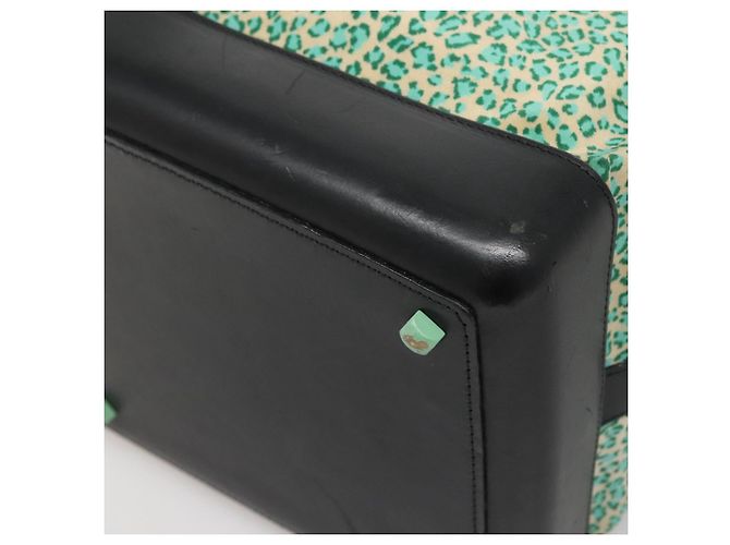 Autre Marque Borsa a spalla in nylon verde Auth sw1158 di BOTTEGA VENETA - vista 16