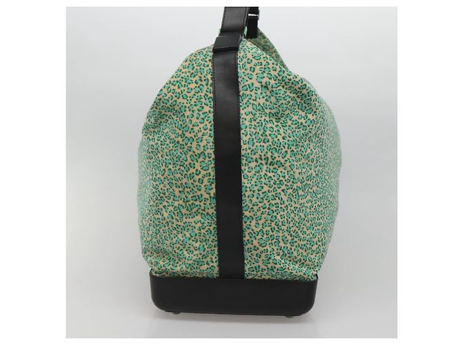 Autre Marque Borsa a spalla in nylon verde Auth sw1158 di BOTTEGA VENETA - vista 3