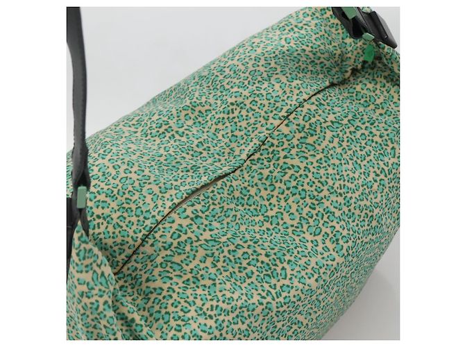 Autre Marque Borsa a spalla in nylon verde Auth sw1158 di BOTTEGA VENETA - vista 6