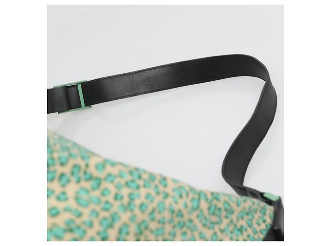 Autre Marque Borsa a spalla in nylon verde Auth sw1158 di BOTTEGA VENETA - vista 8