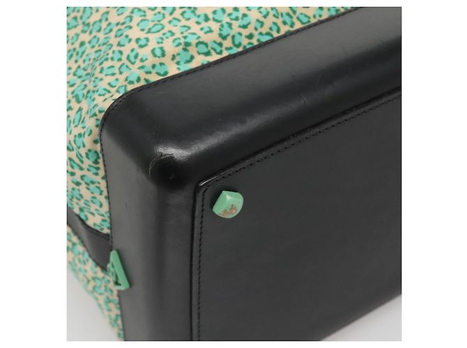 Autre Marque Borsa a spalla in nylon verde Auth sw1158 di BOTTEGA VENETA - vista 9