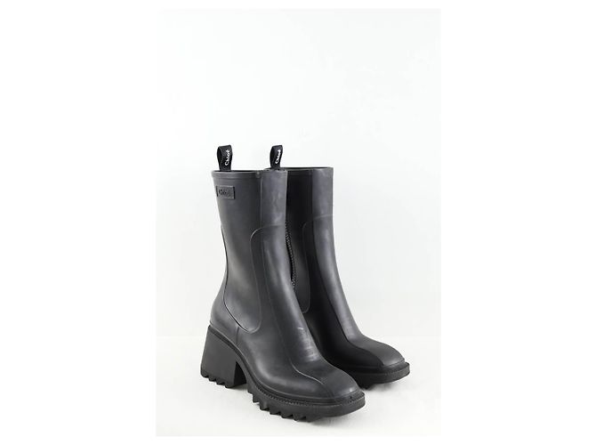 Chloé Botas de cuero negras Negro - vista 3