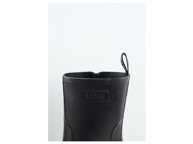 Chloé Botas de cuero negras Negro - vista 4